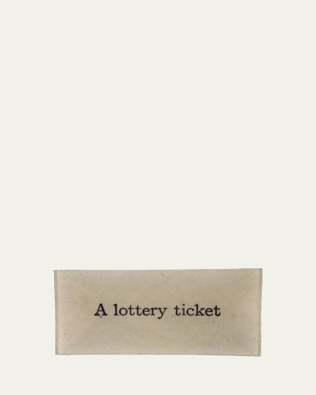 A Lottery Ticket Rectangular Tray